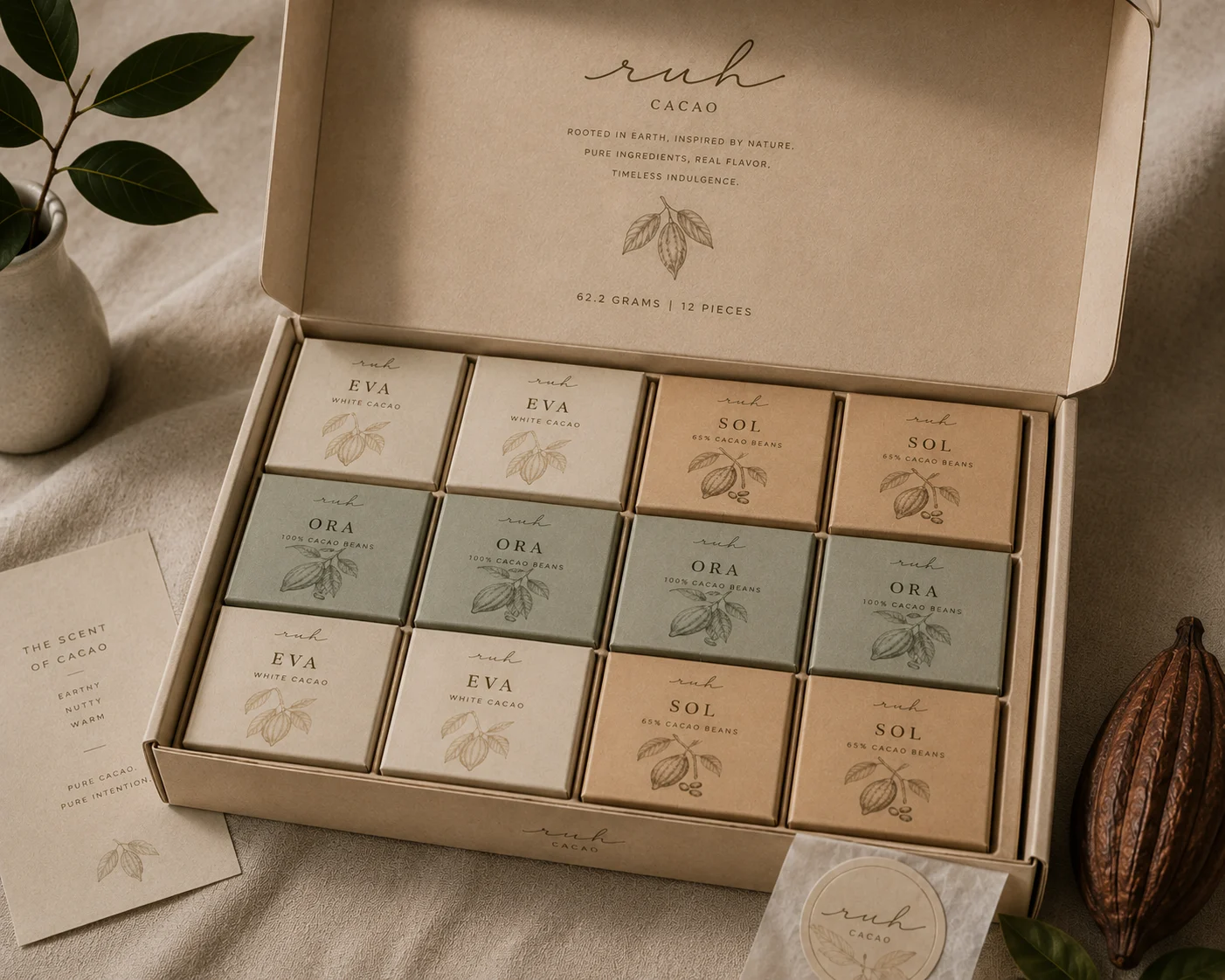 RUH Cacao 12 Pieces